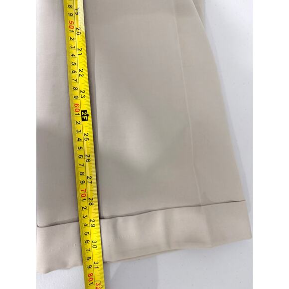 NWT Banana Republic Jackson Fit Wide Leg Pants Sz 4 Beige Stretch Work Trousers - Picture 11 of 11